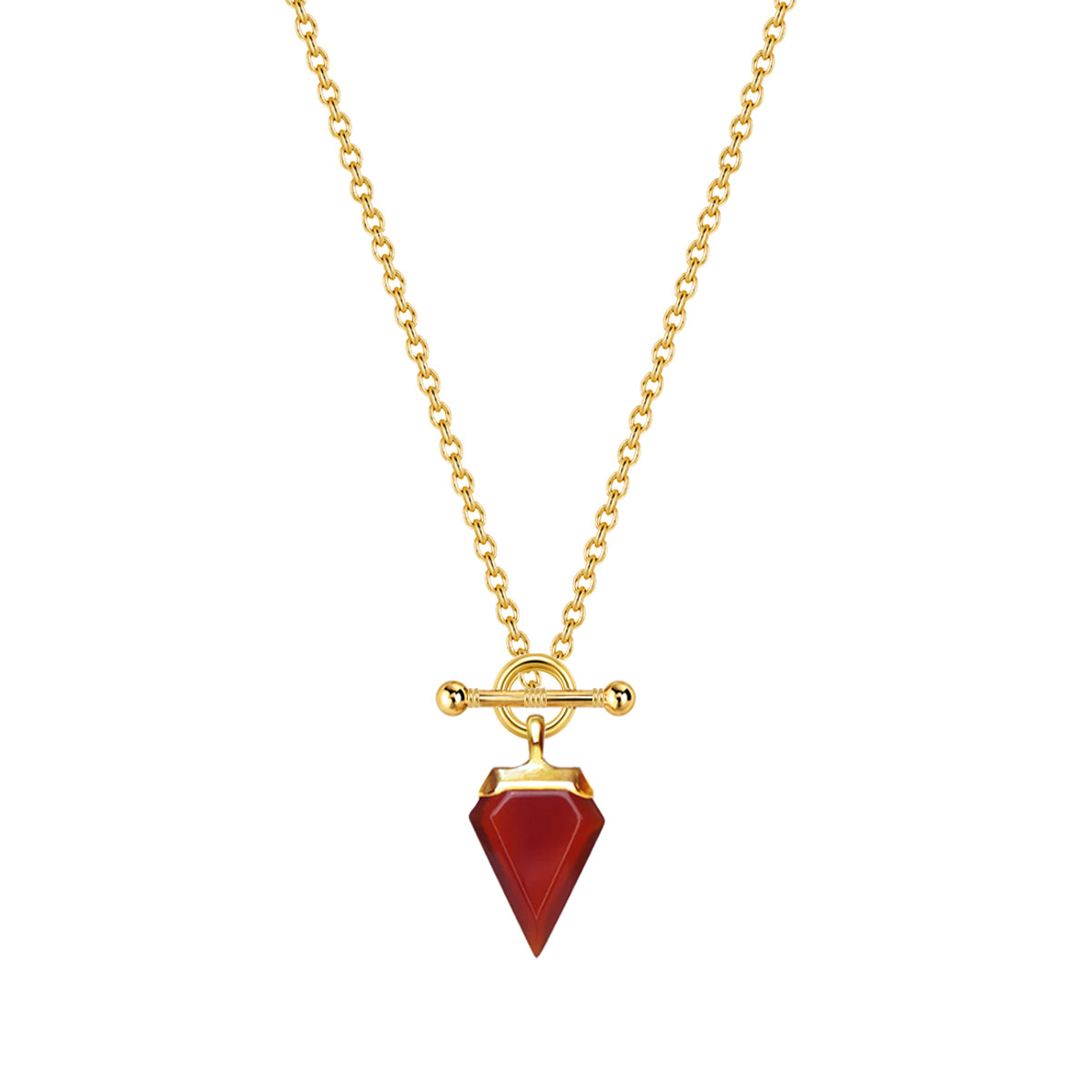 The Red Agate Wish Necklace