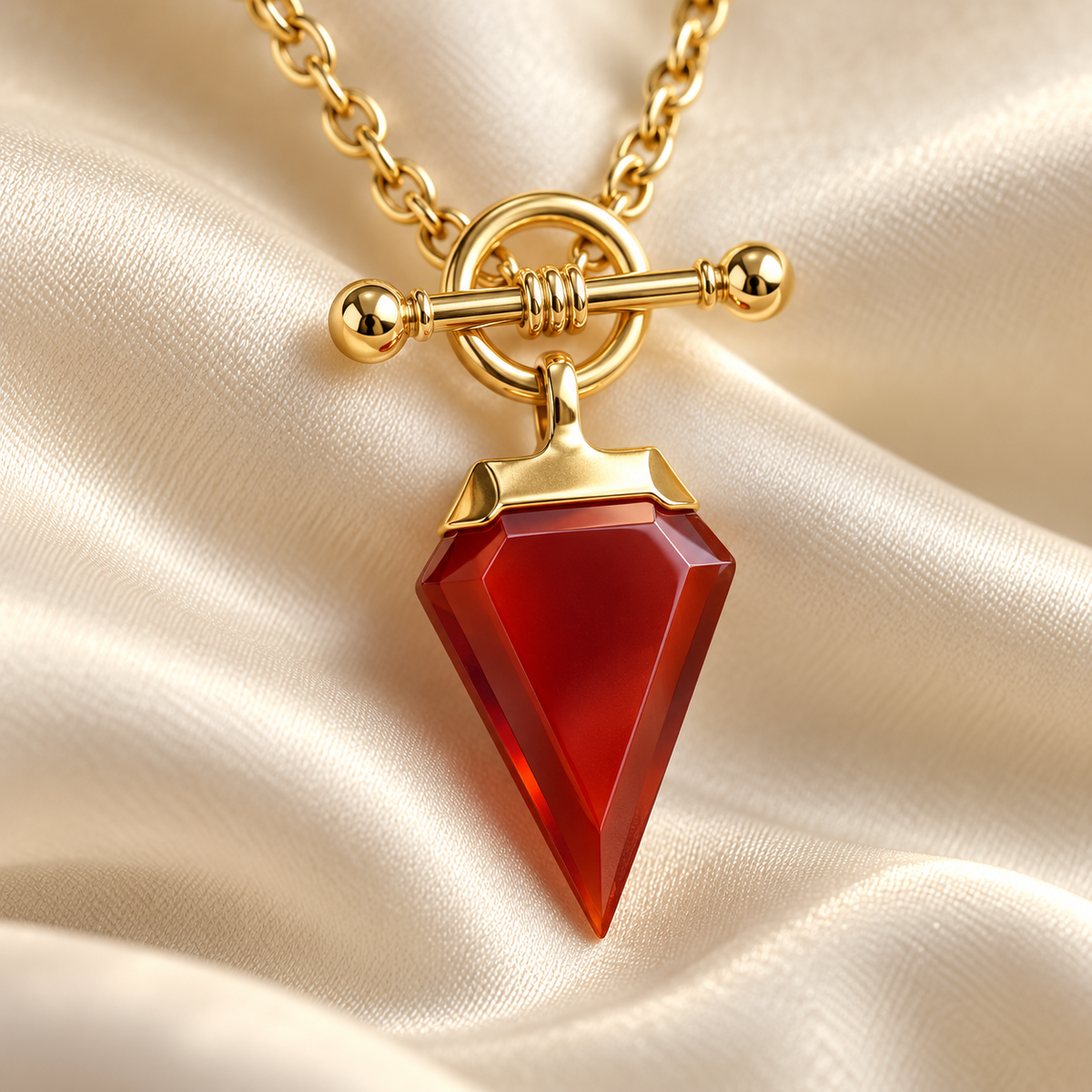 The Red Agate Wish Necklace