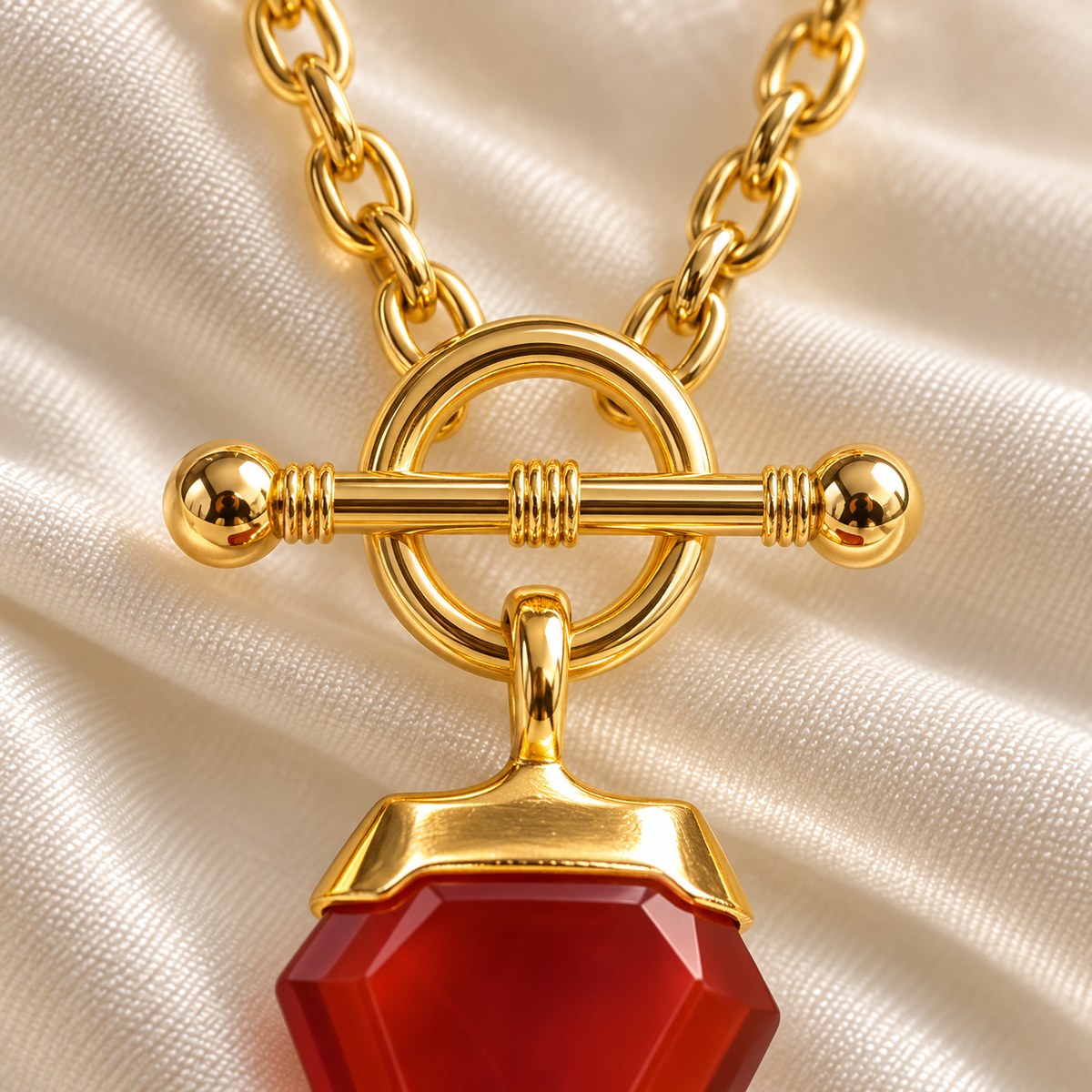 The Red Agate Wish Necklace